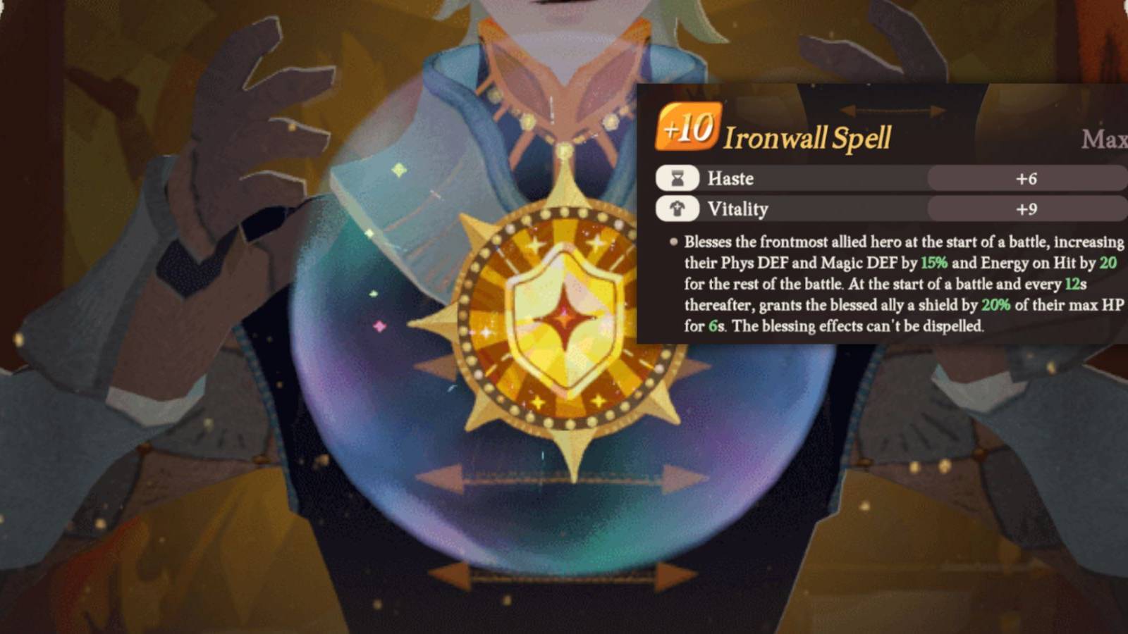 Ironwall Spell Artifact in AFK Journey