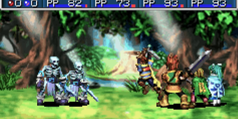 Isaac attacks some skeletons.