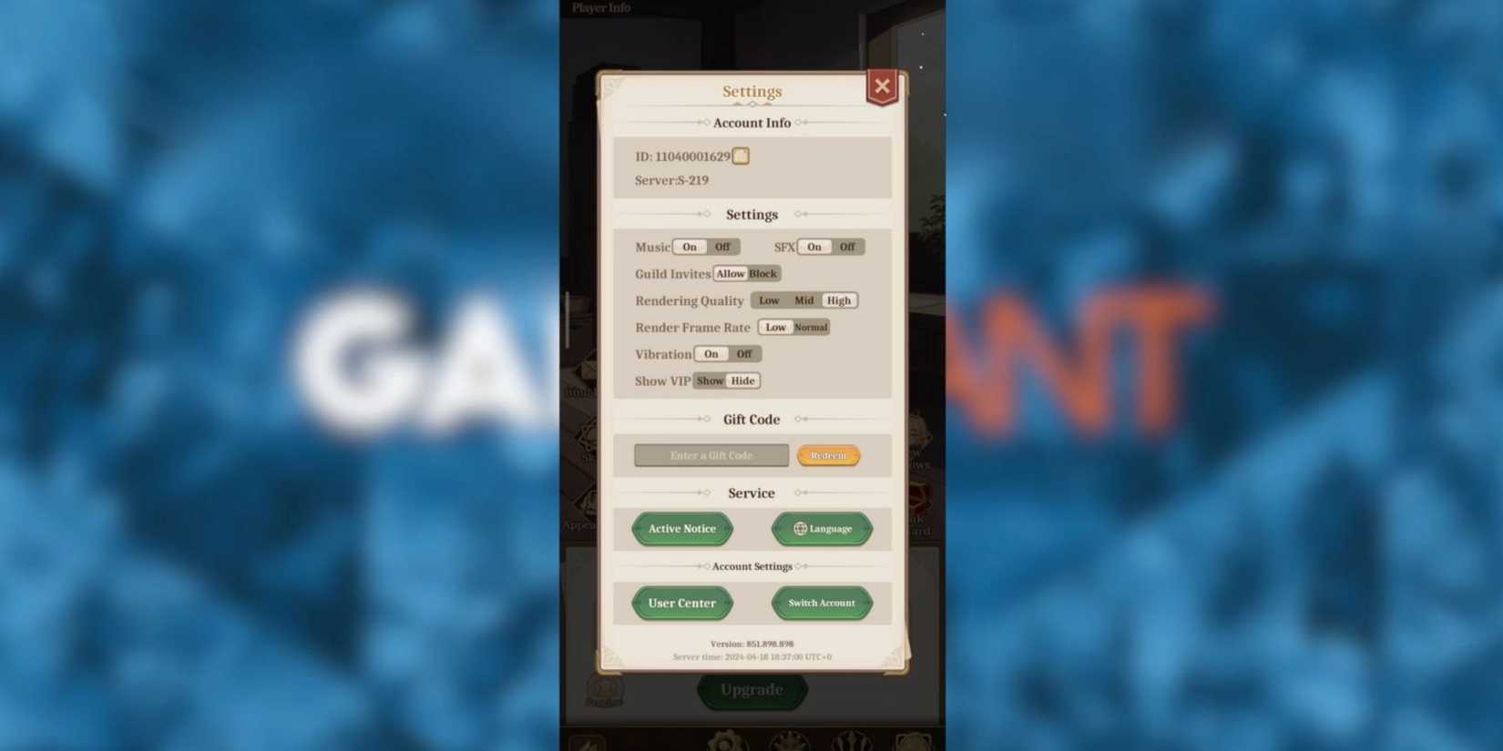 Isekai Slow Life the codes tab