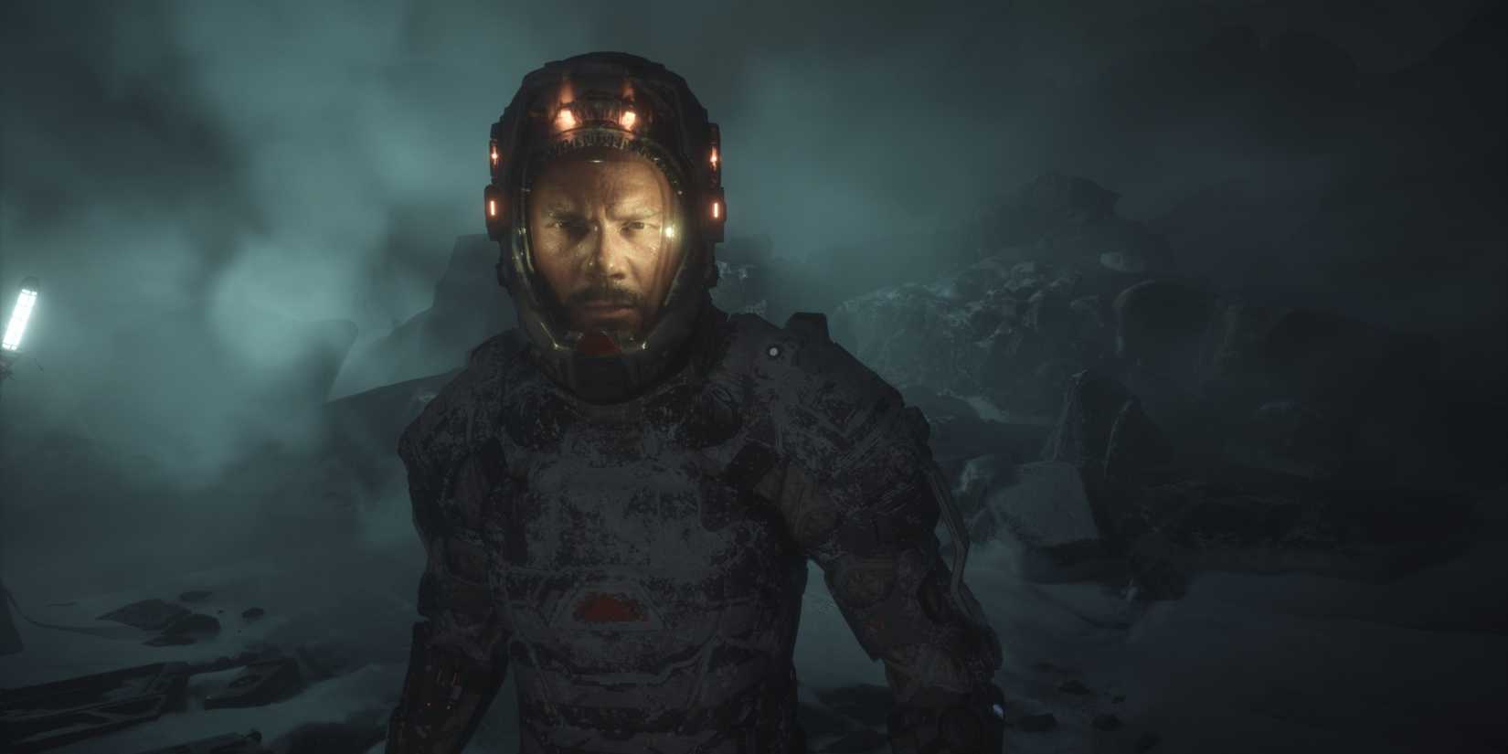 Jacob outside in The Callisto Protocol