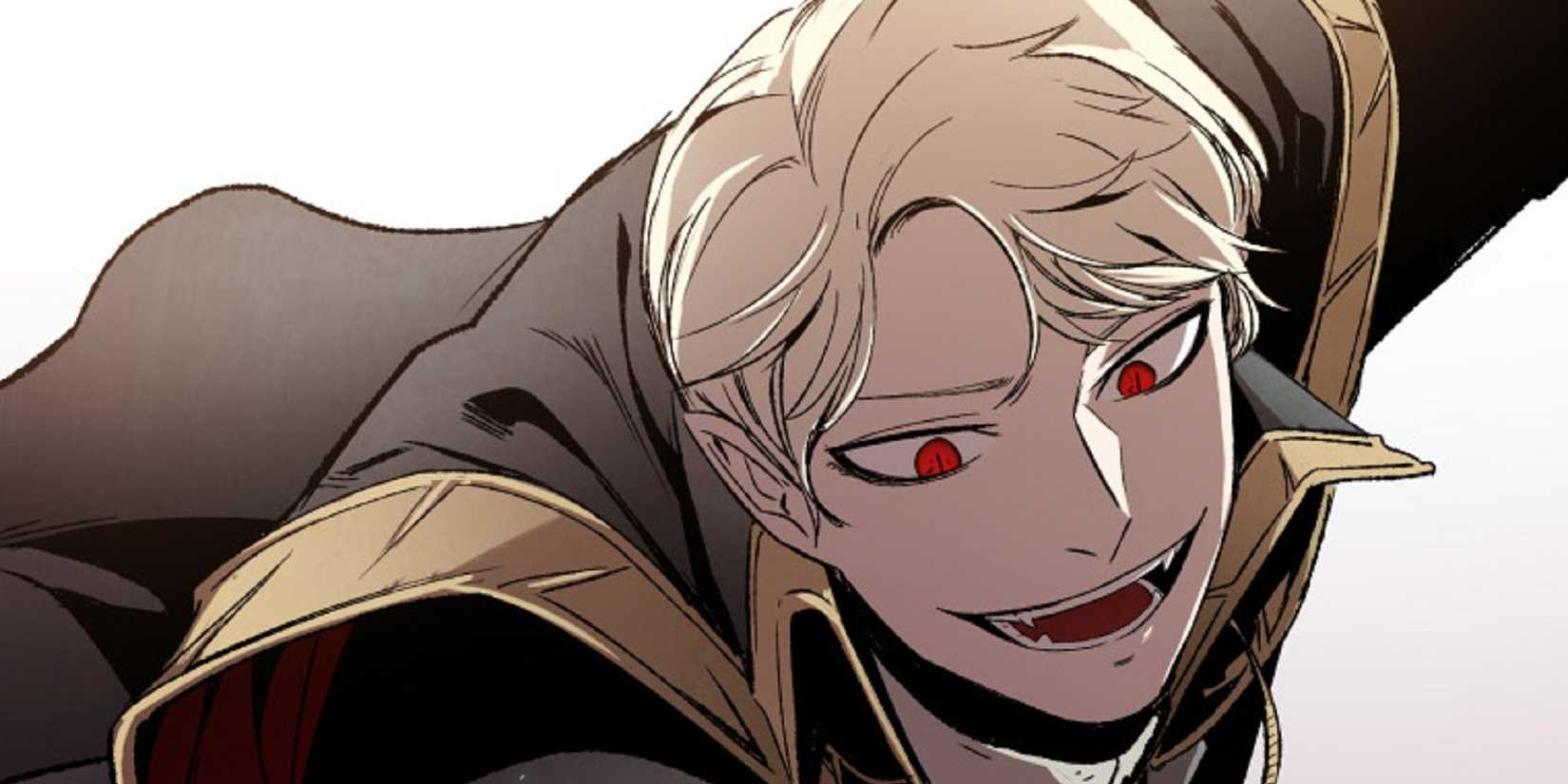 Jerome smiling evilly getting ready to jump