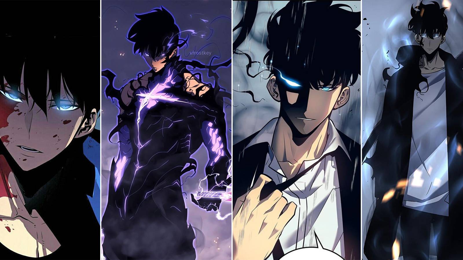 jin-woo sung in solo leveling manhwa