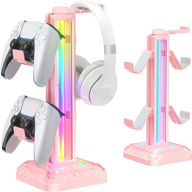 KDD RGB Headset stand in pink