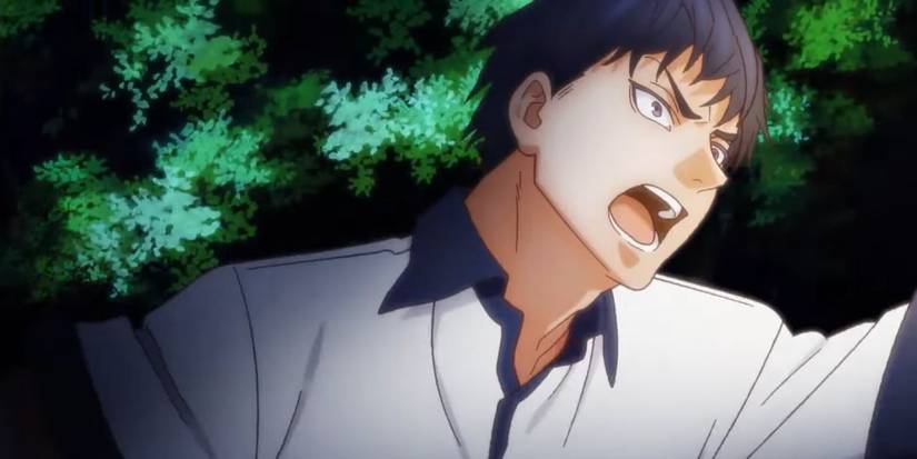 Satou runs towards Hime in Kekkon Yubiwa Monogatari