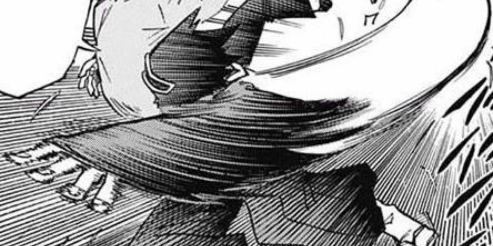 Kesagiri Man swiftly takes down one of the Yakuza thugs.