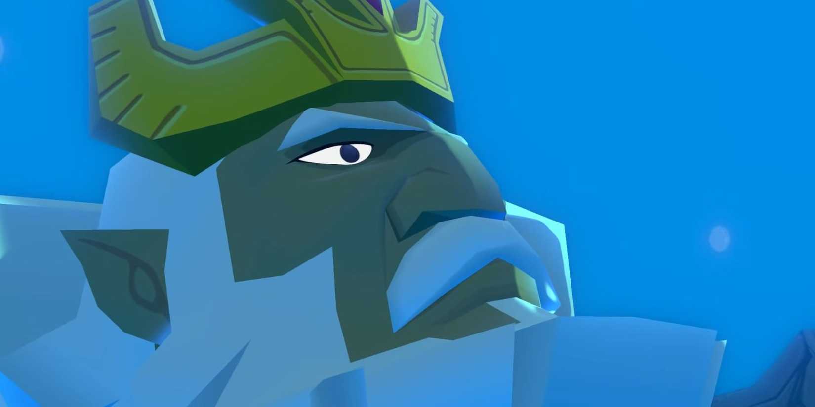 King Daphnes remains in the flooded Hyrule as Link and Zelda escape.