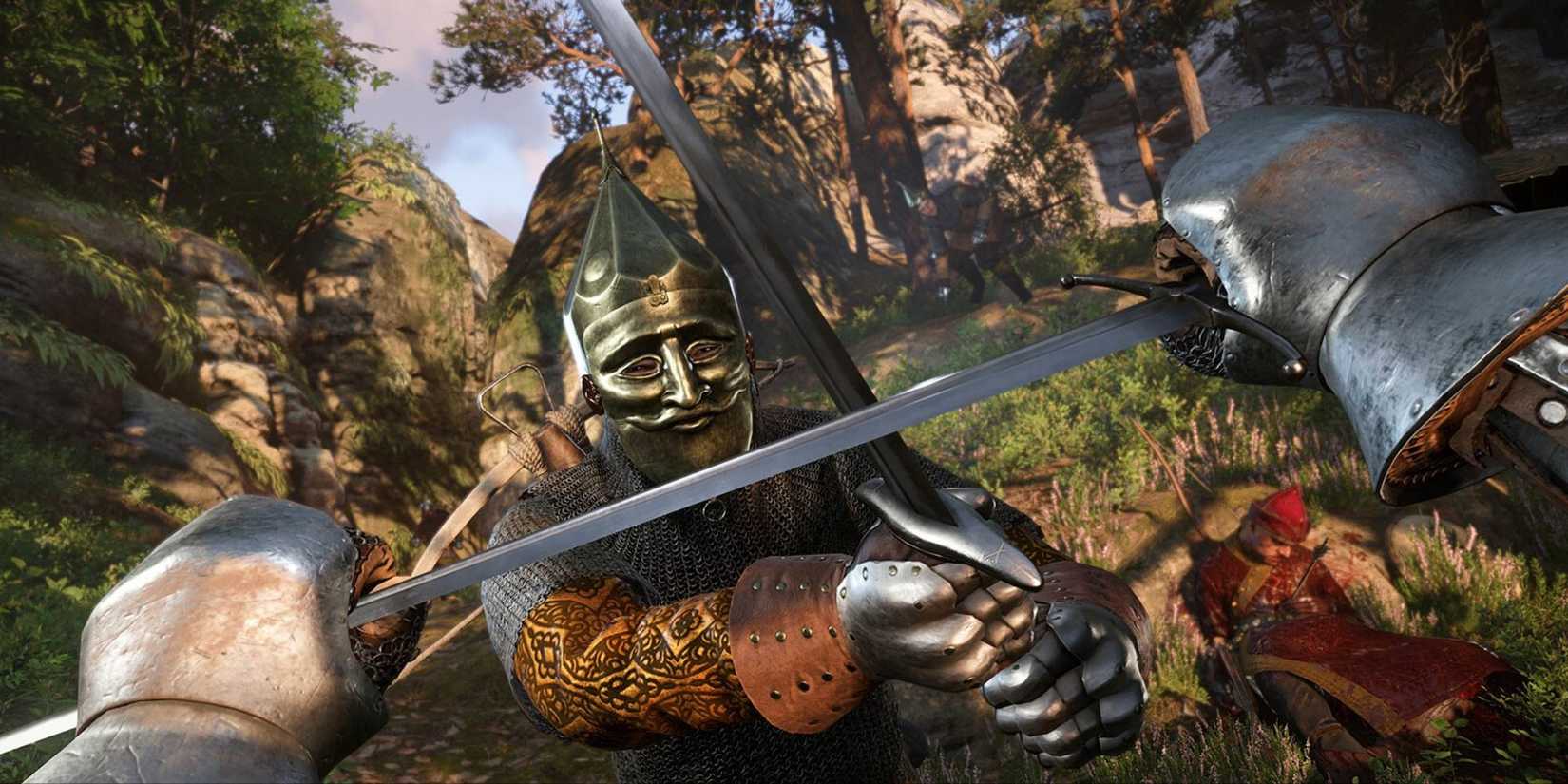 Half Swording against a Cuman warrior in Kingdom Come Deliverance 2 