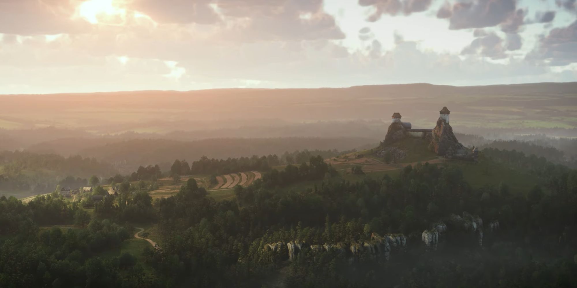 Trosky Castle and Countryside in Kingdom Come Deliverance 2 