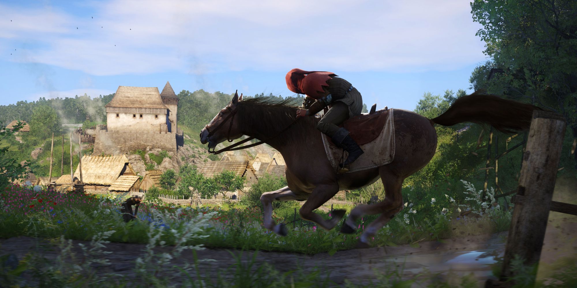 Kingdom Come Deliverance a rider on a horse