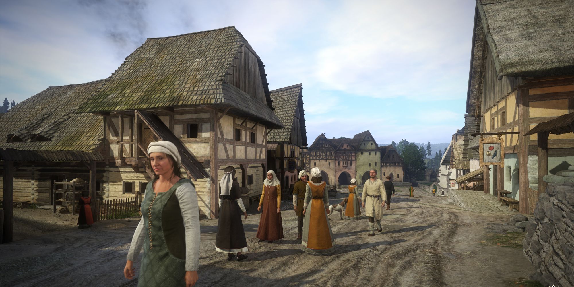 NPCs in Rattay in Kingdom Come Deliverance 