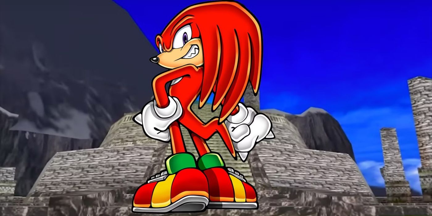 Knuckles the Echidna from the Sonic franchise