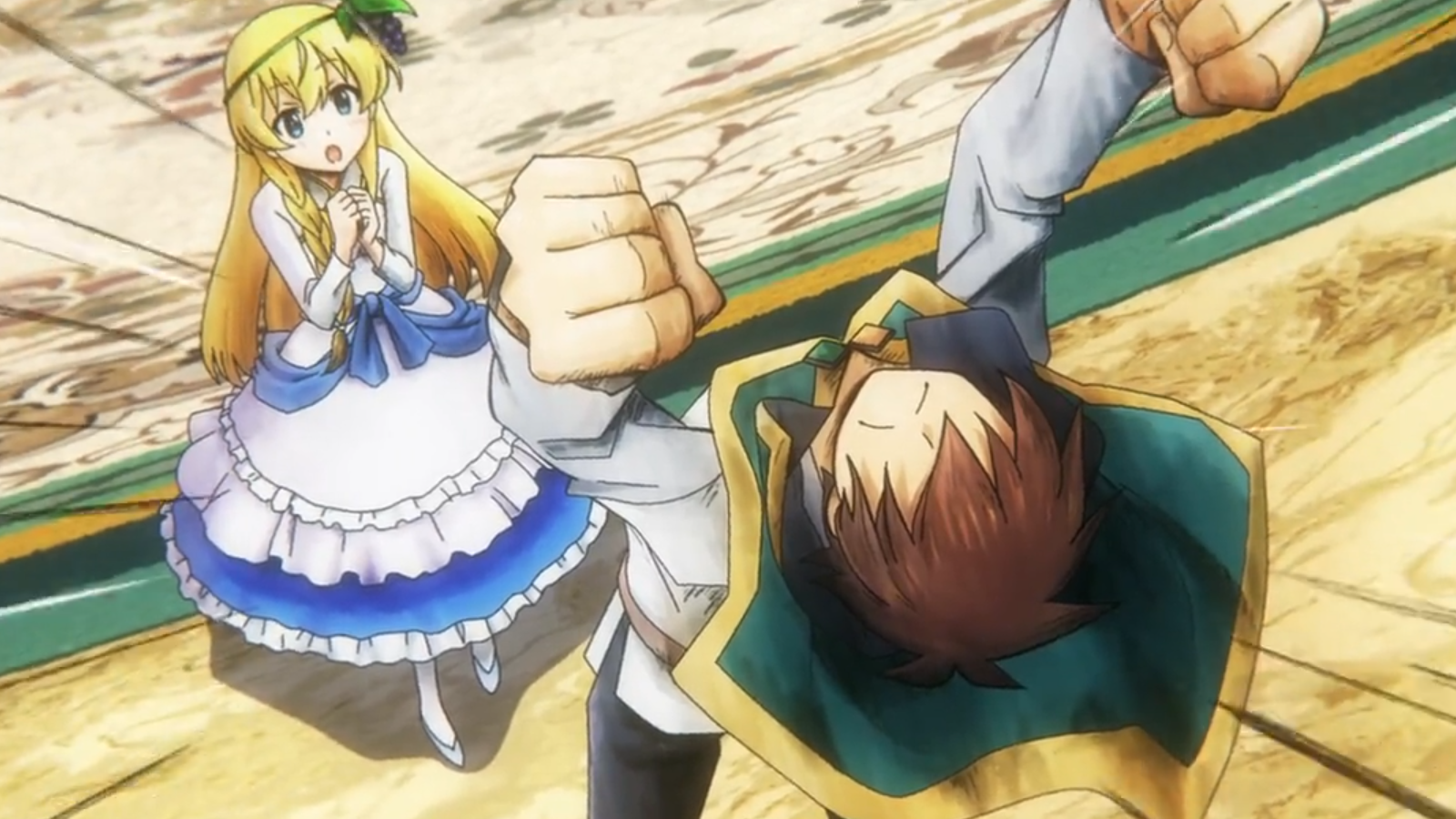 KonoSuba S3 E3 Kazuma Celebrating