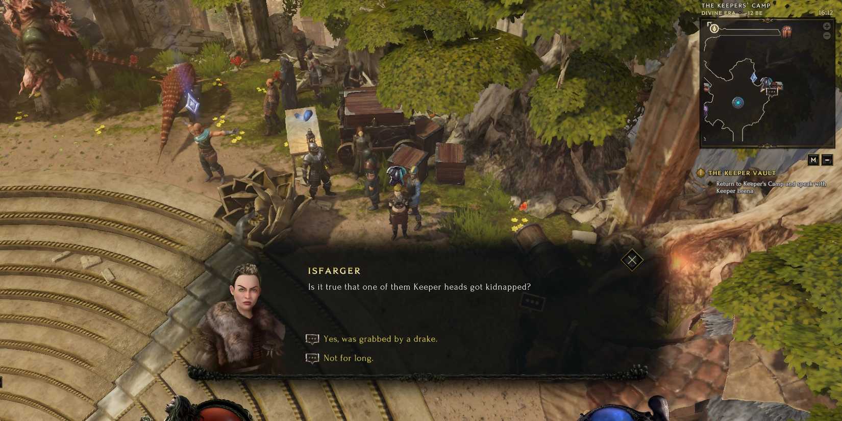 Vendor at The Keepers' Camp in Last Epoch