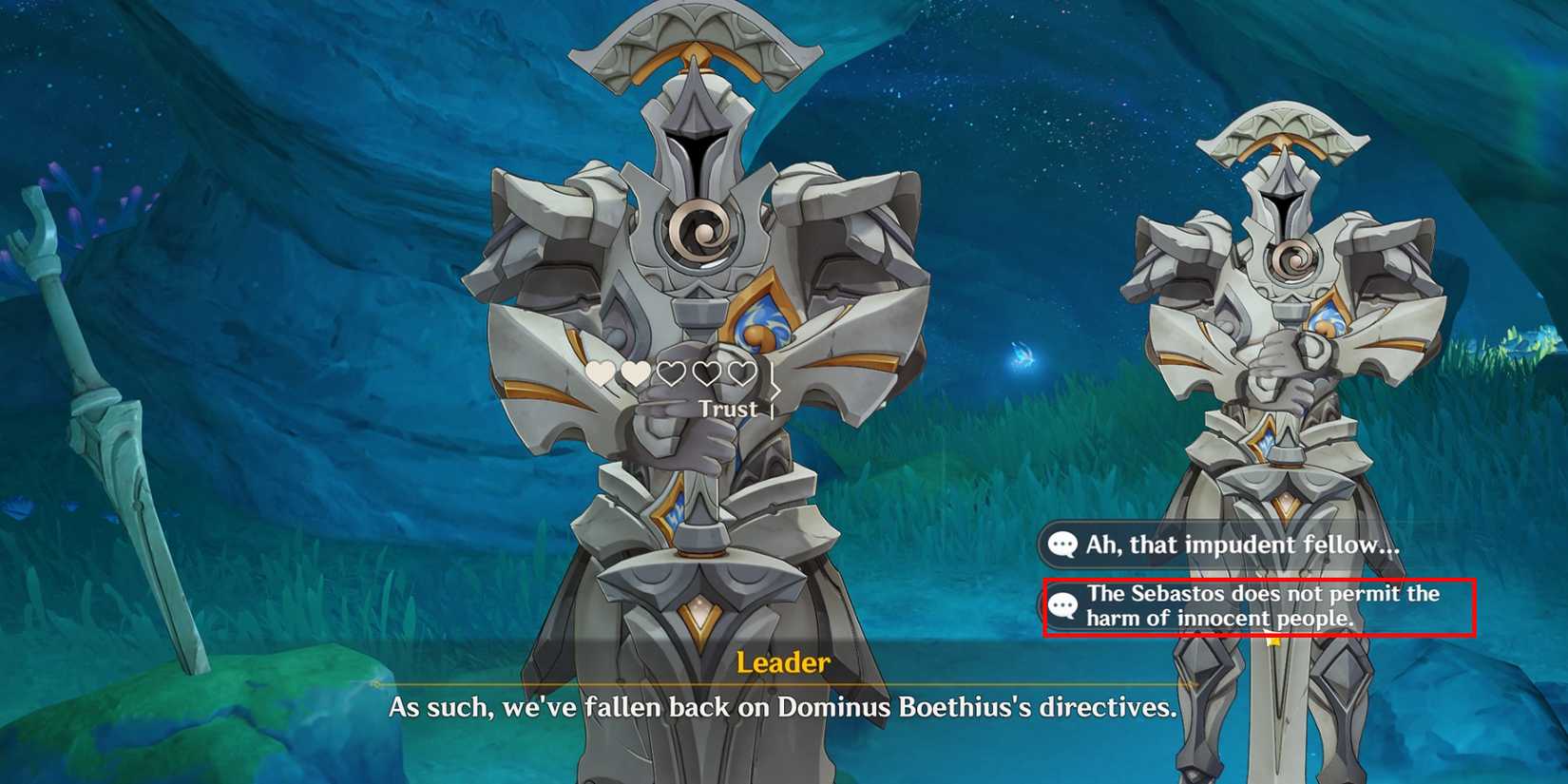 leader first question answer in genshin impact