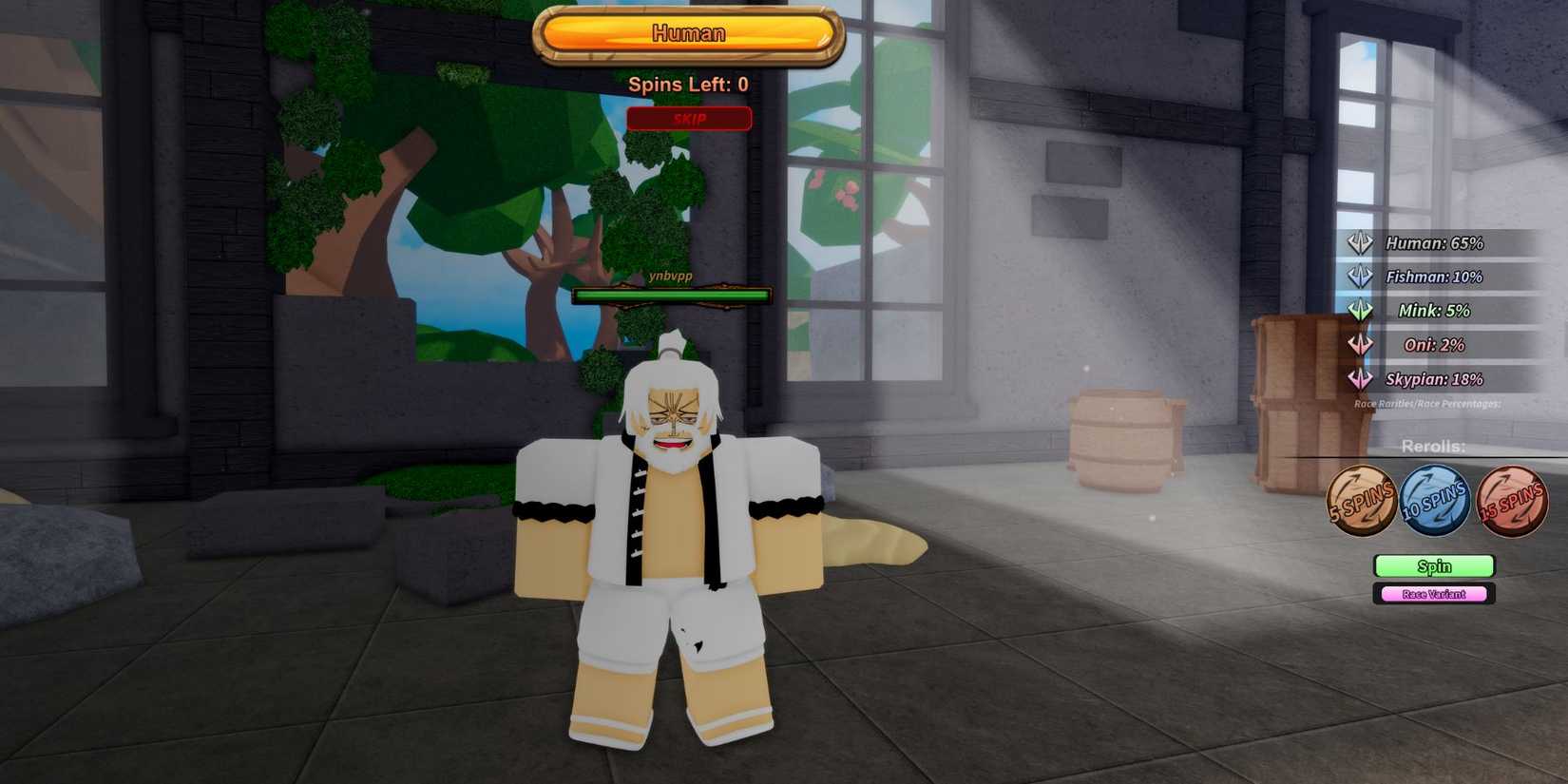 Roblox Legacy Piece: spin