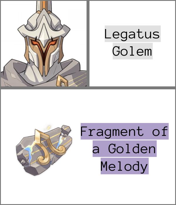 Legatus Golem Fragment of a Golden Melody