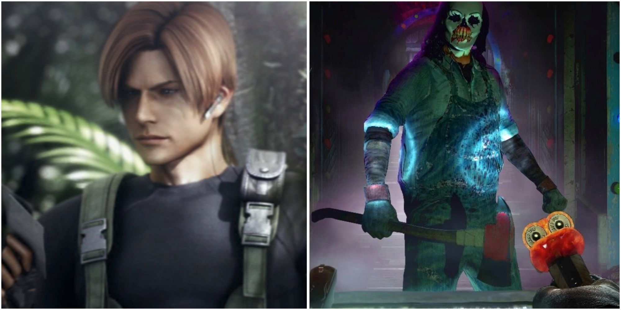 Leon in Resident Evil The Darkside Chronicles and The Psycho in Until Dawn Rush of Blood