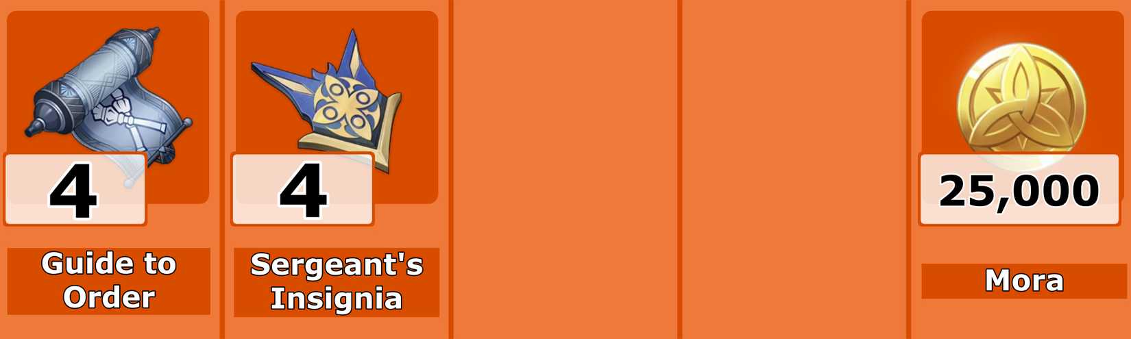 Level 4 Arlecchino Talent Mats - Genshin Impact