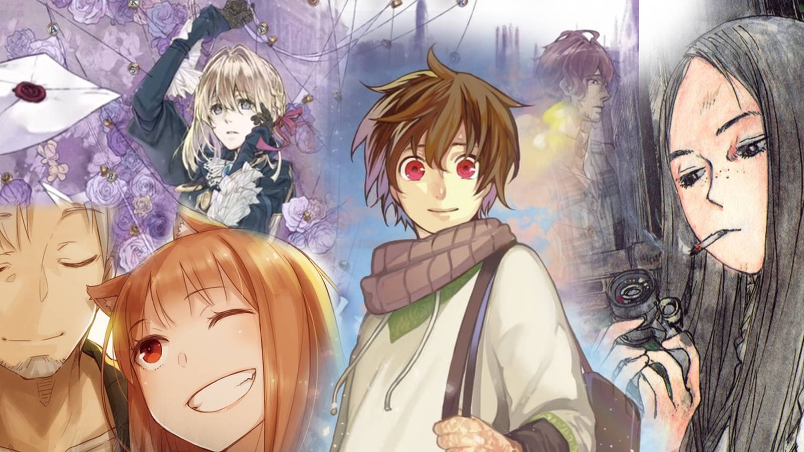 Light Novels To Read If You Like Frieren spice and wolf violet evergarden the faraway paladin emanon