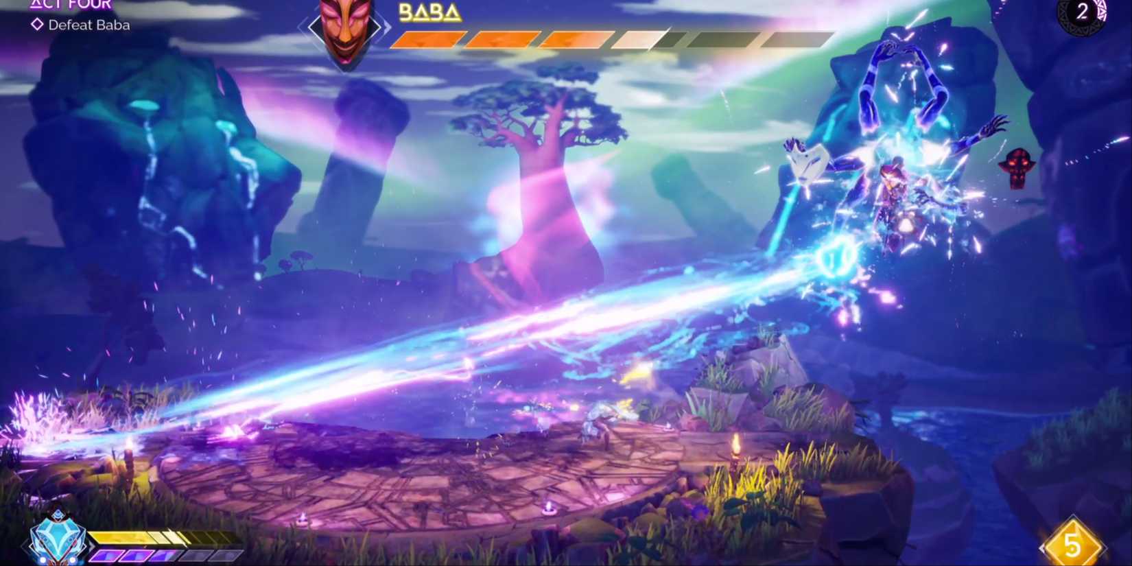 Lightning Beam in Tales of Kenzera