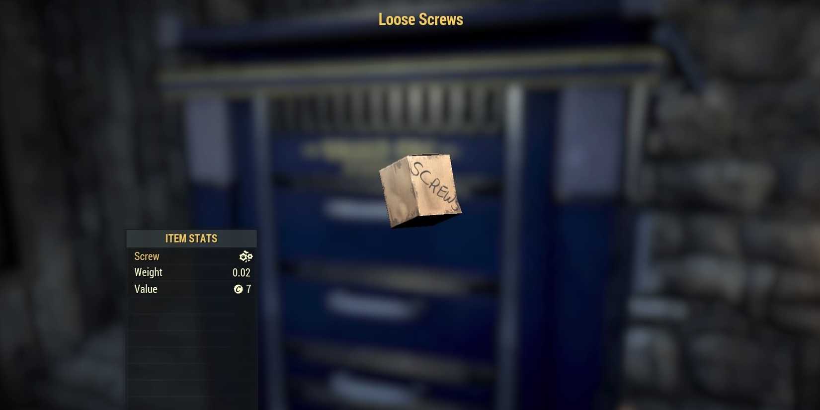 Loose Screws in Fallout 76
