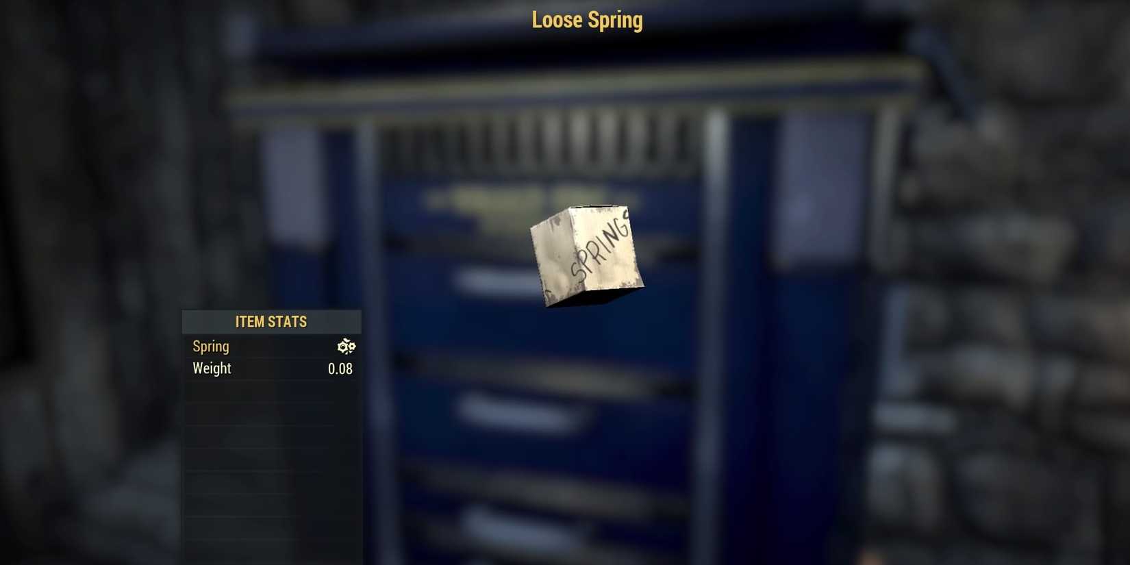 Loose Springs in Fallout 76