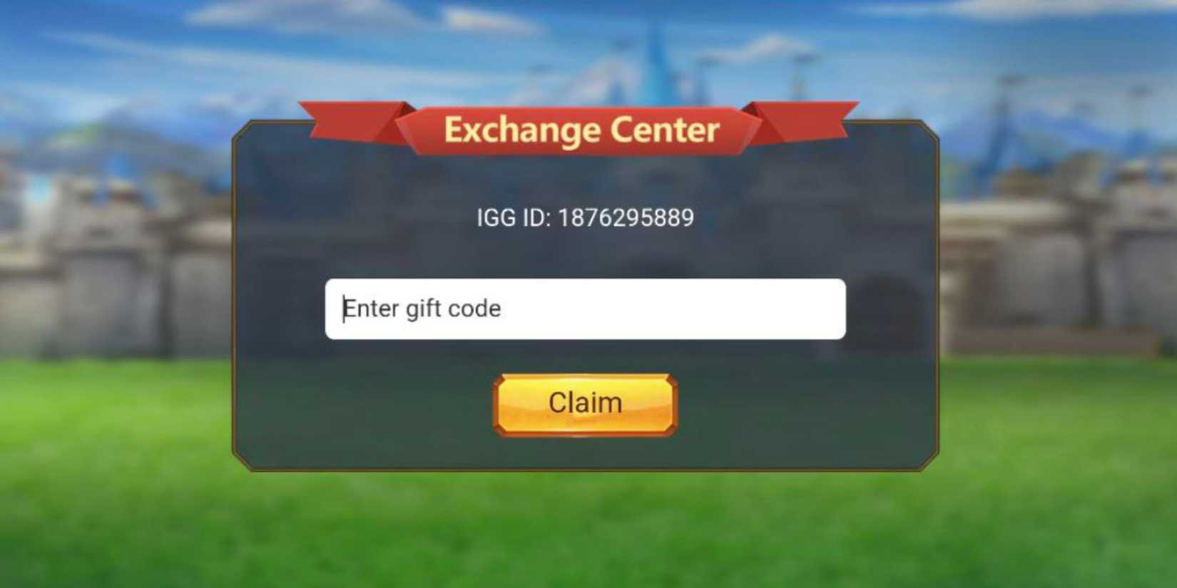 Lords Mobile the codes tab