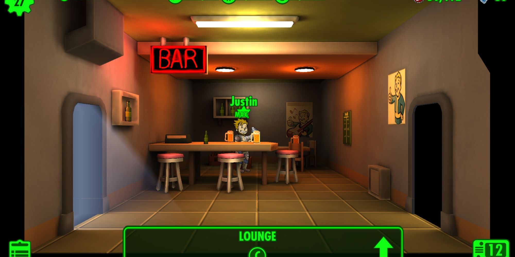 Lounge In Fallout Shelter