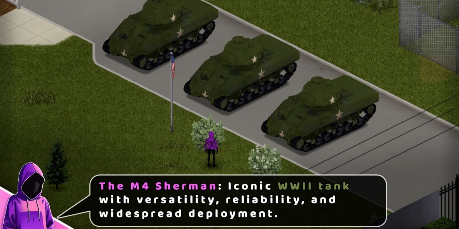 M4 Sherman Tank mod for Project Zomboid