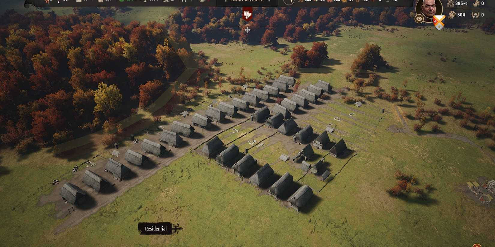 Showcasing burgages in Manor Lords