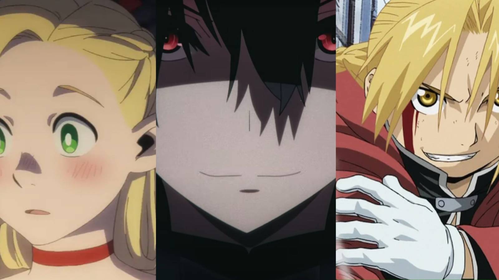 Marcille, Shadow, and Edward Elric, protagonists that used forbidden arts to accomplish their goals