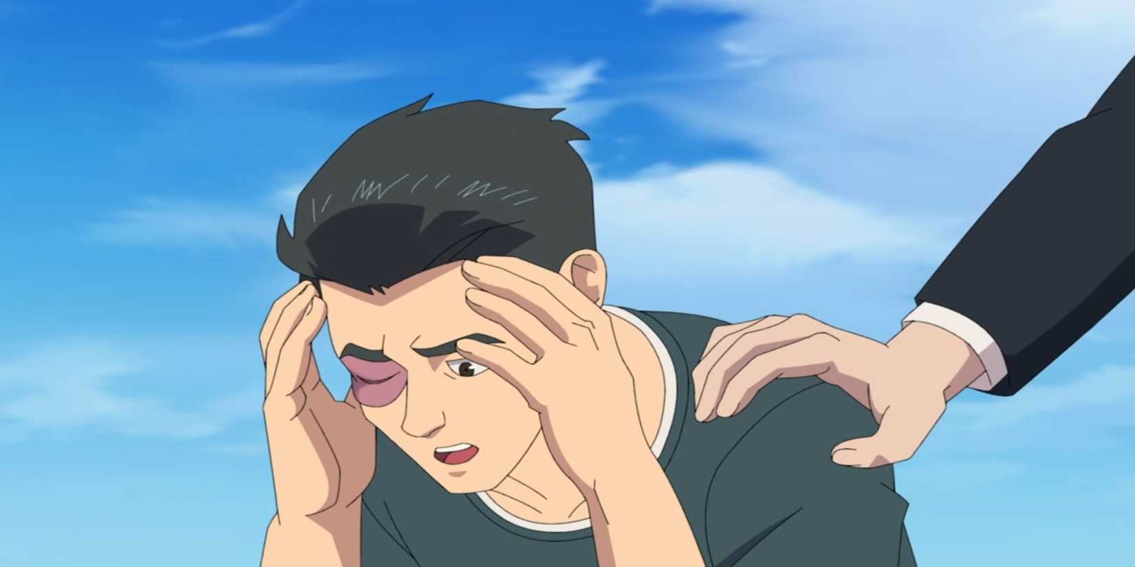 Mark showing self-doubt in Invincible