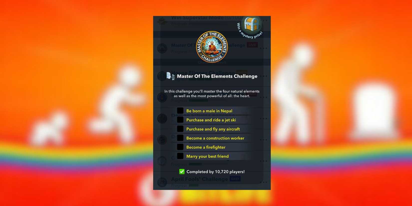 master of the elements bitlife 