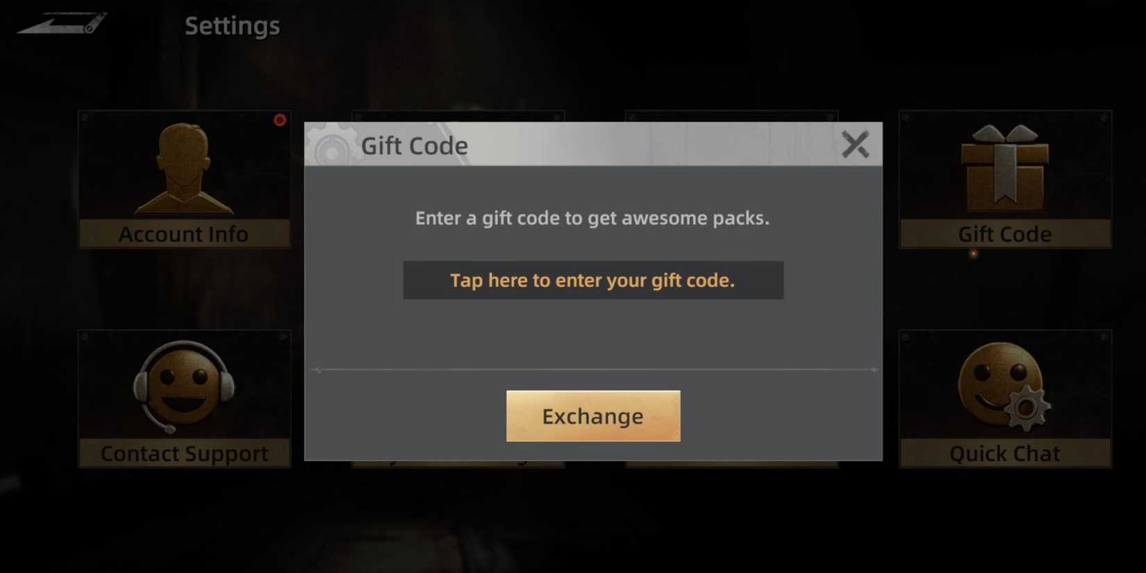 Mecha Domination the codes tab