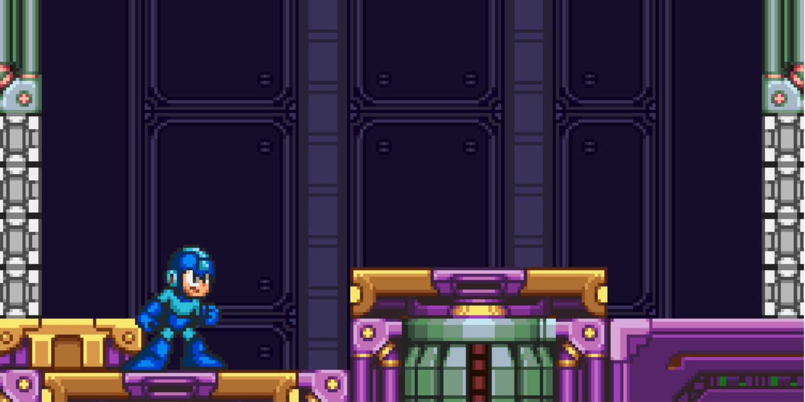 Mega Man vs Bass in Mega Man & Bass (SNES)