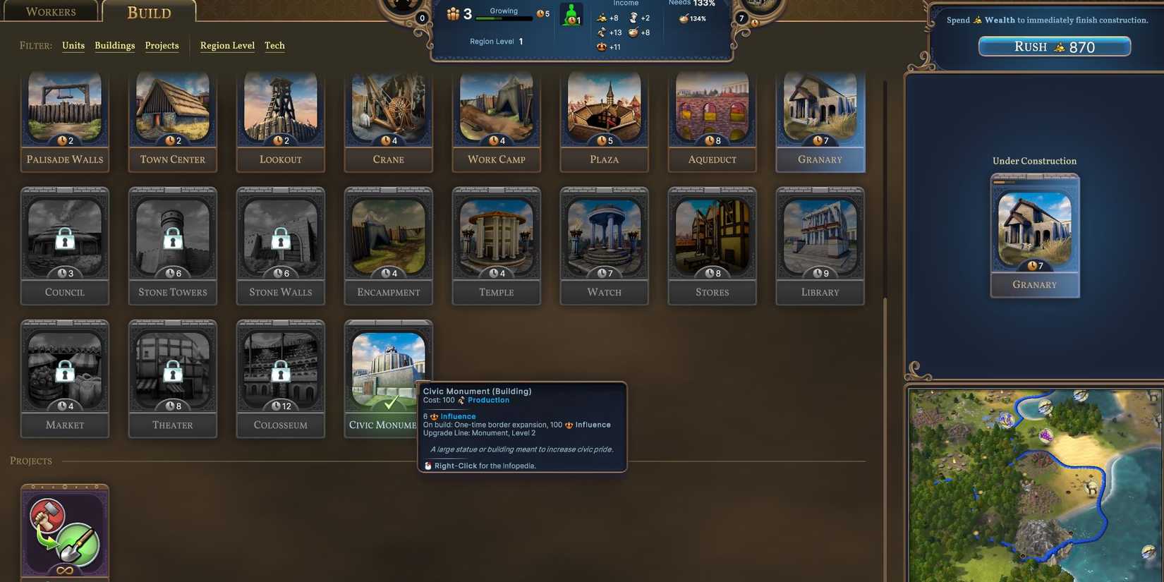 a civic monument from Millennia 