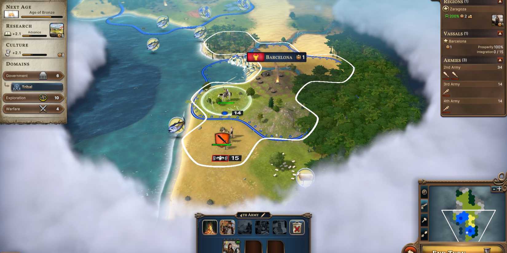 creating a new vassal in Millennia 