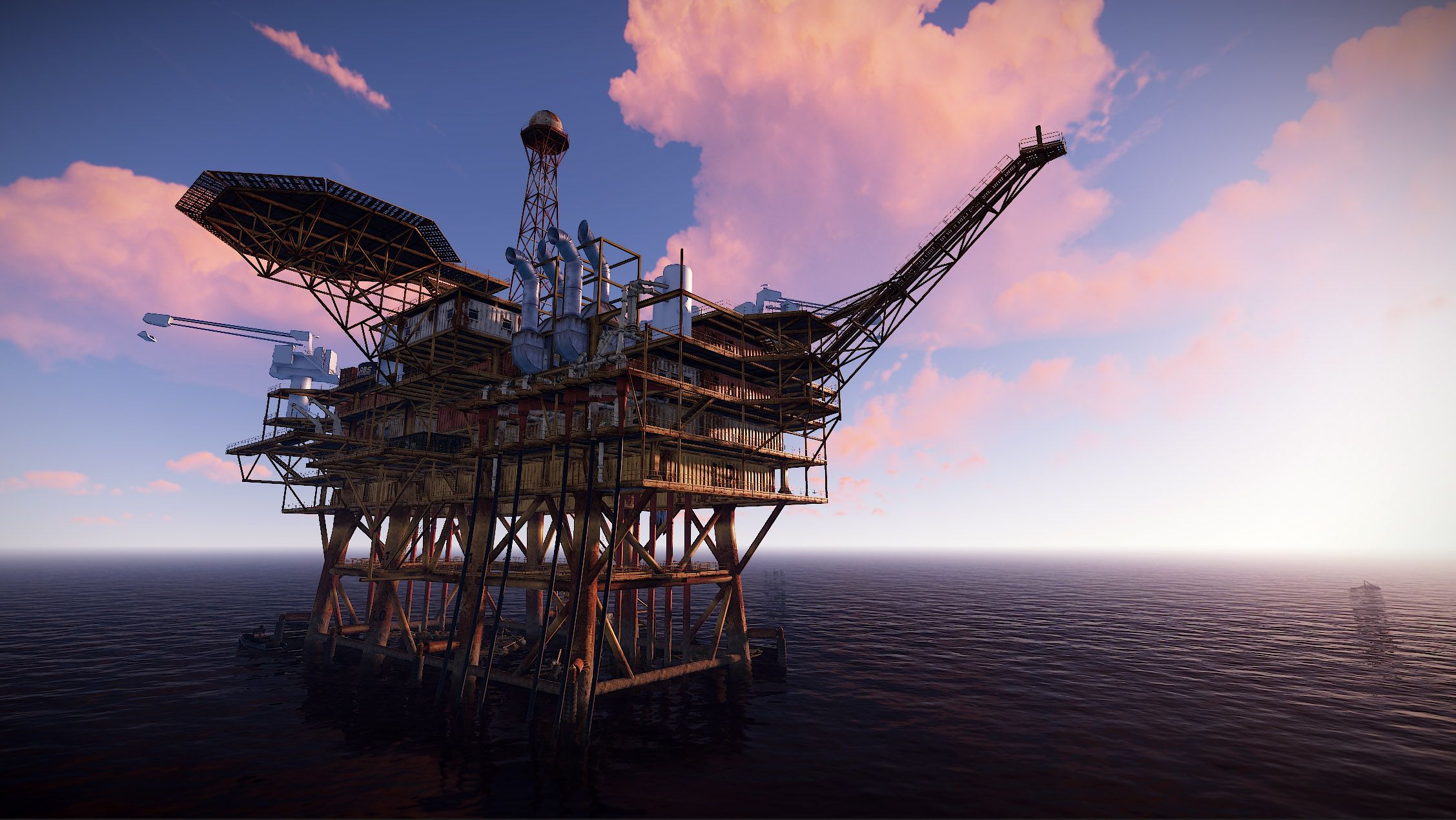 Minecraft Player Builds the Oil Rig Monument From Rust