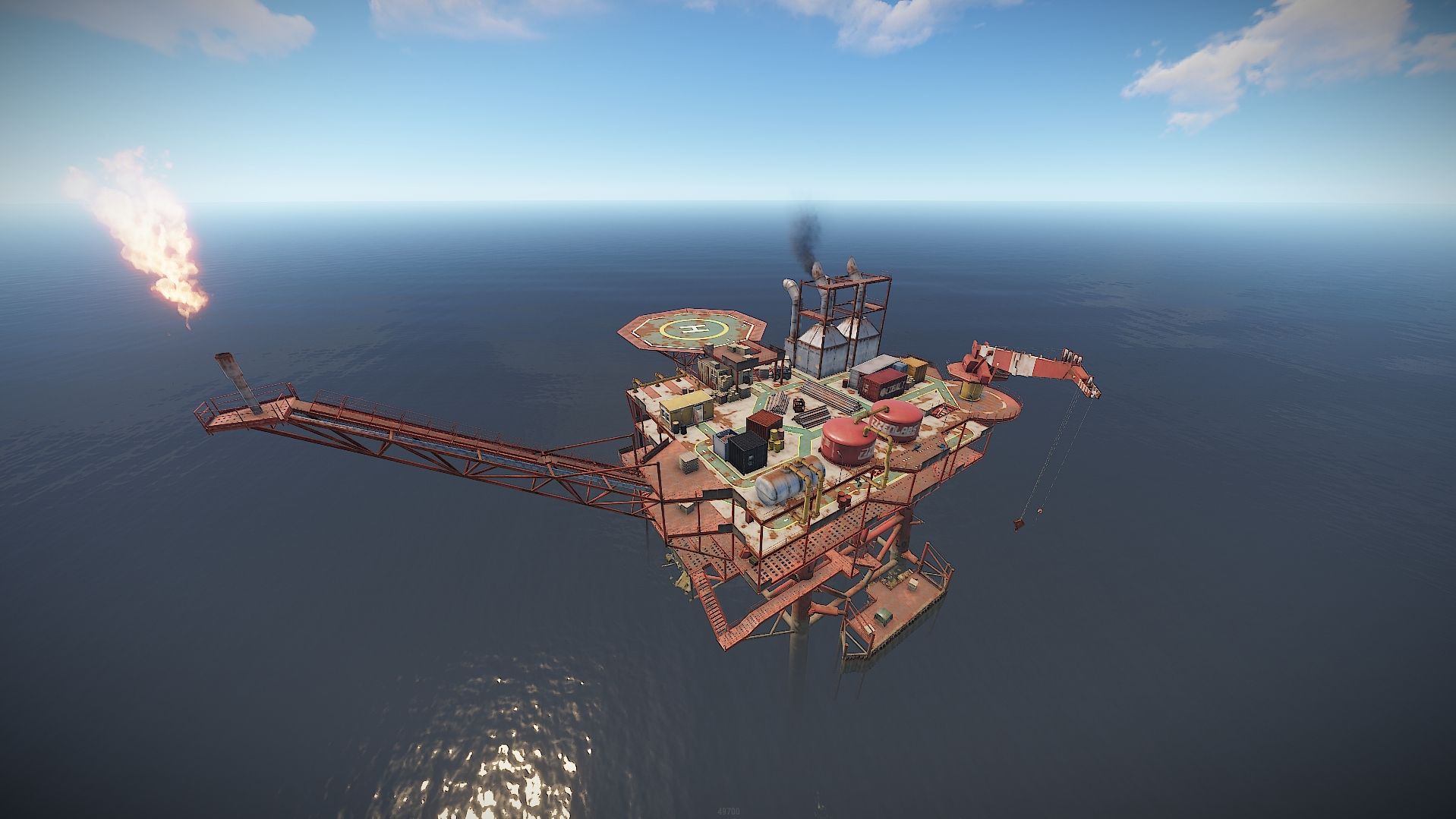 Minecraft Player Builds the Oil Rig Monument From Rust