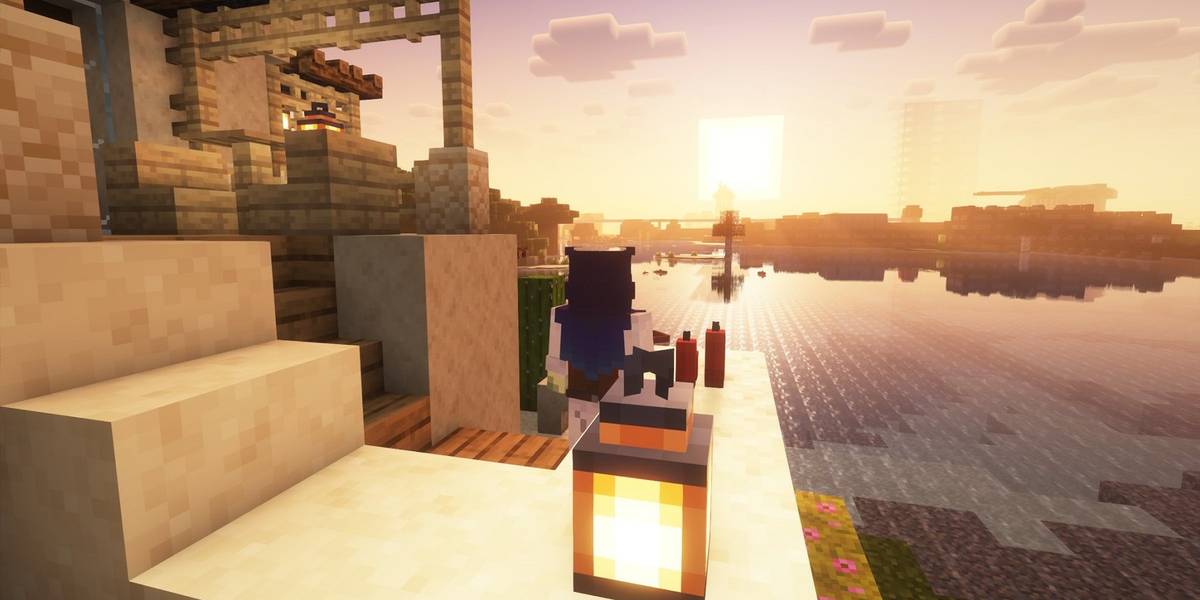 Minecraft Sunset Blocks Minecraft Sunset Watch The Sunset In Minecraft🌞