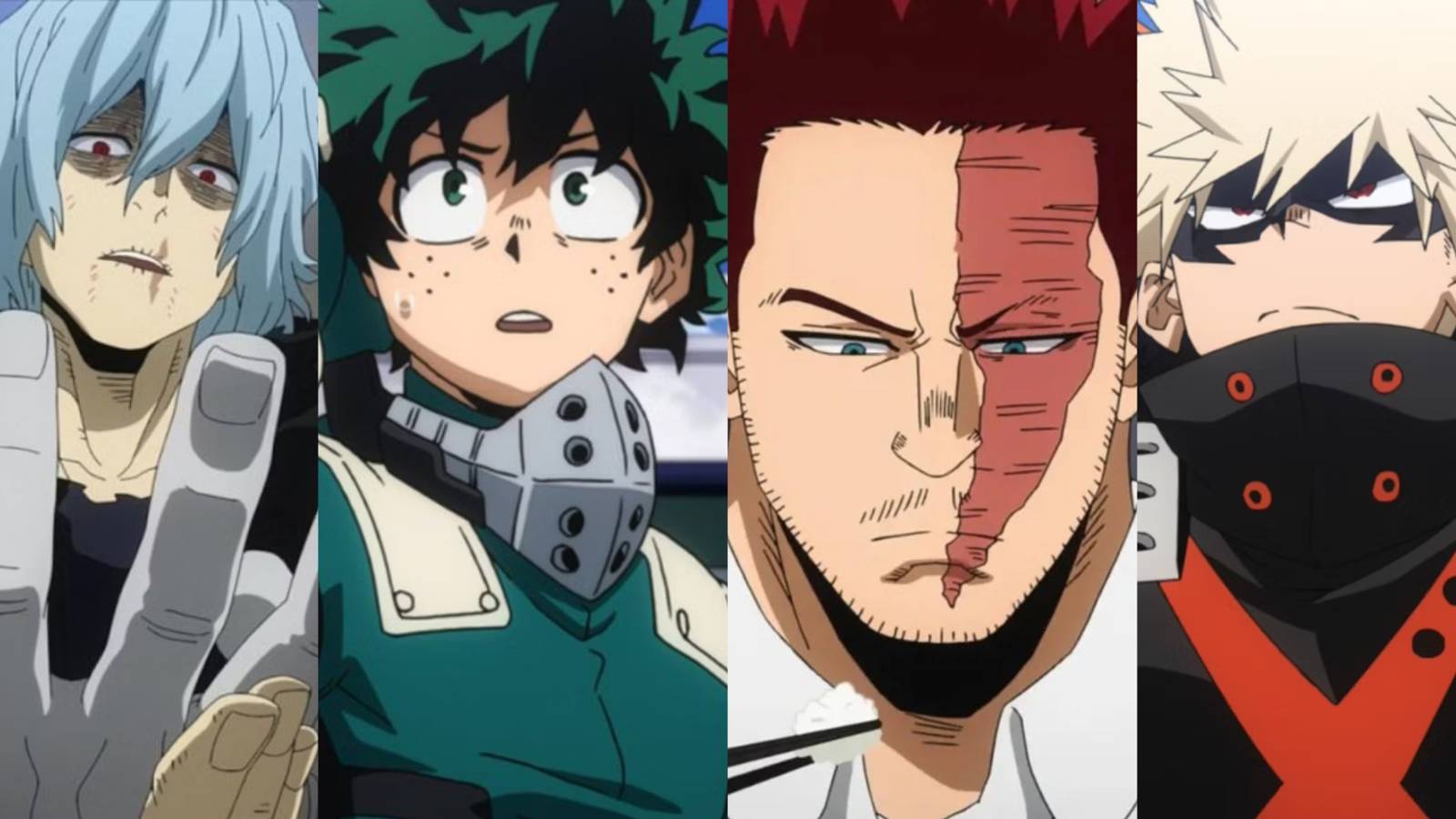 Shigaraki, Deku, Endeavor and Bakugo Feature