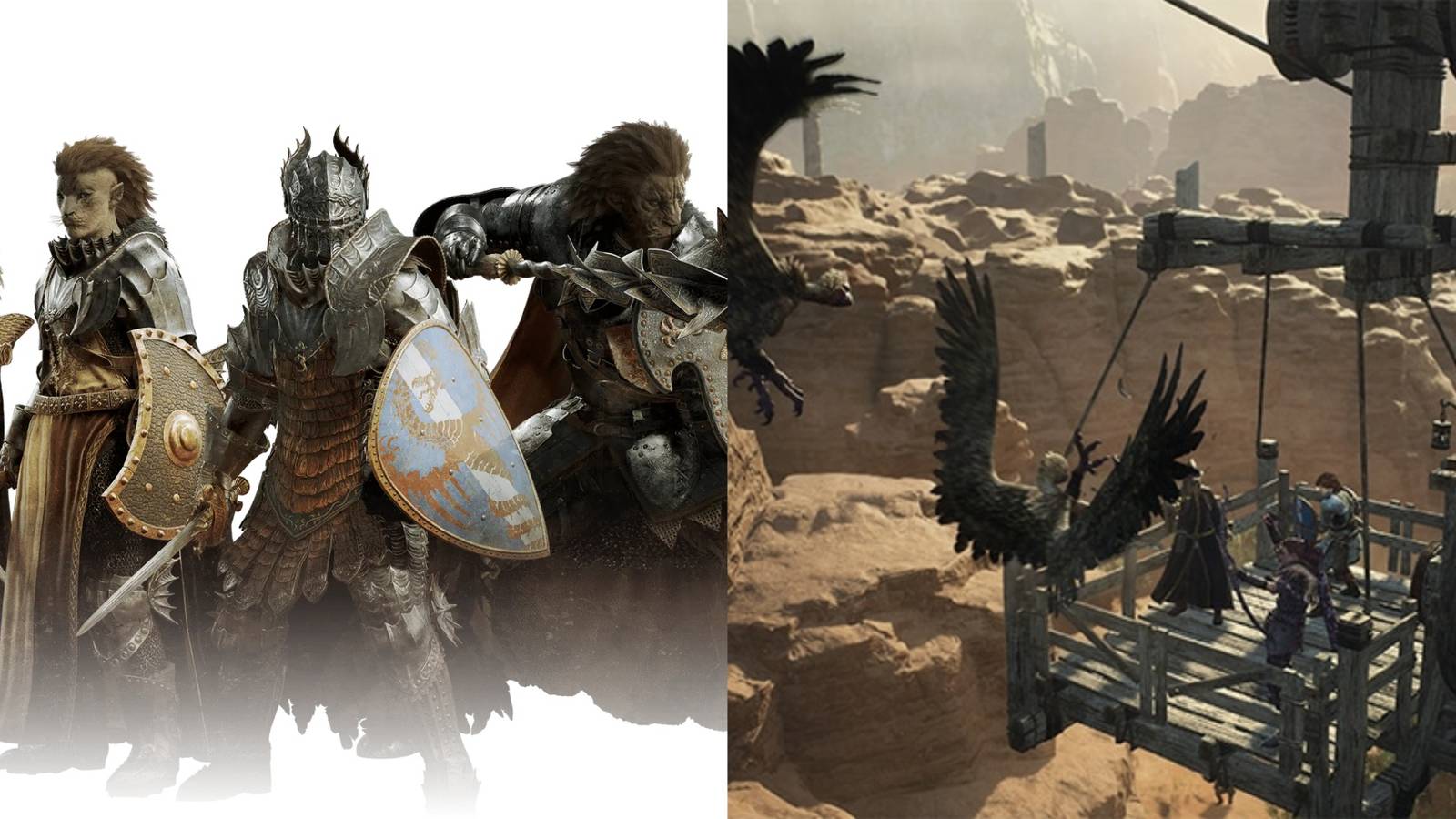 Fighter vocation group and fighting harpies in-game