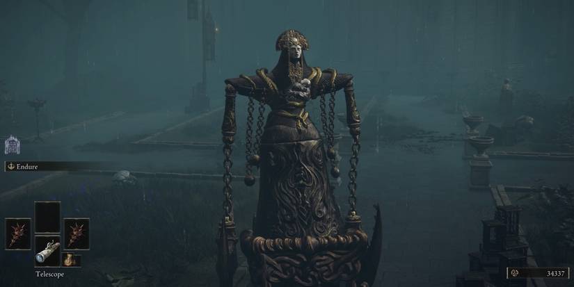 Abductor Virgin Ready to attack Tarnished In Raya Lucaria in Elden Ring