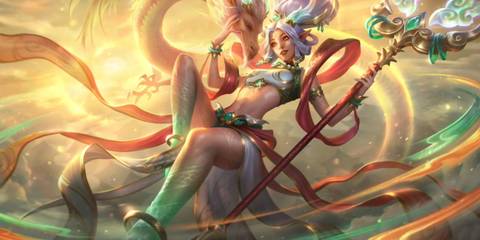 League of Legends Heavenscale Janna splash art