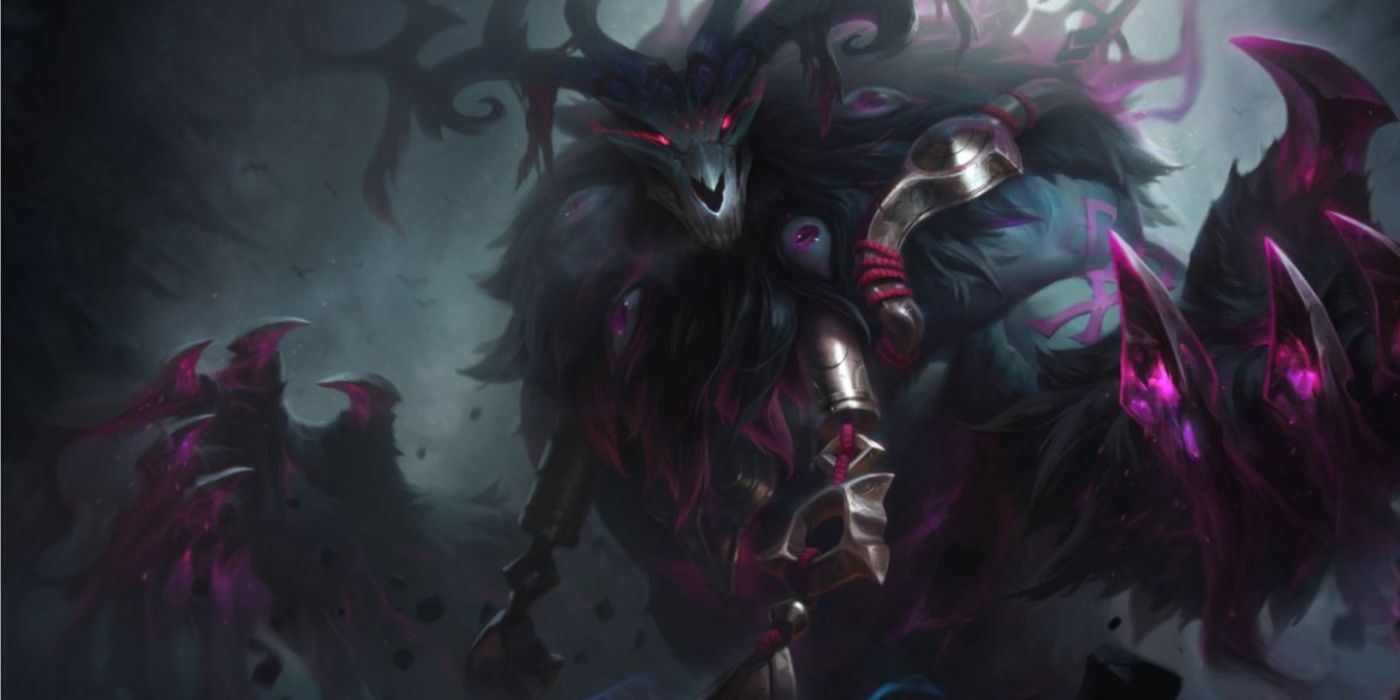 League of Legends The Thousand-Pierced Bear Volibear skin splash art