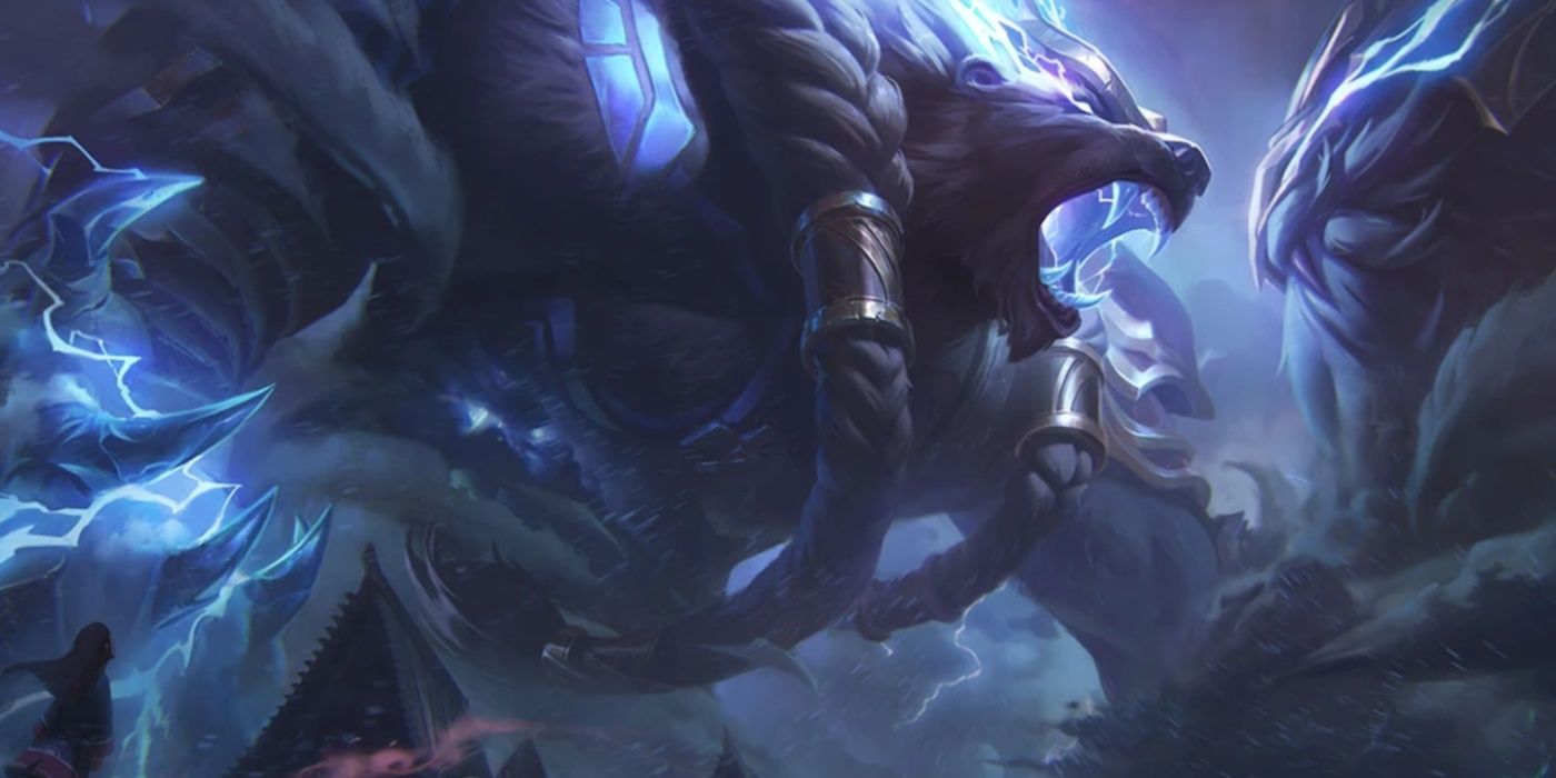 League of Legends Thunder Lord Volibear skin splash art