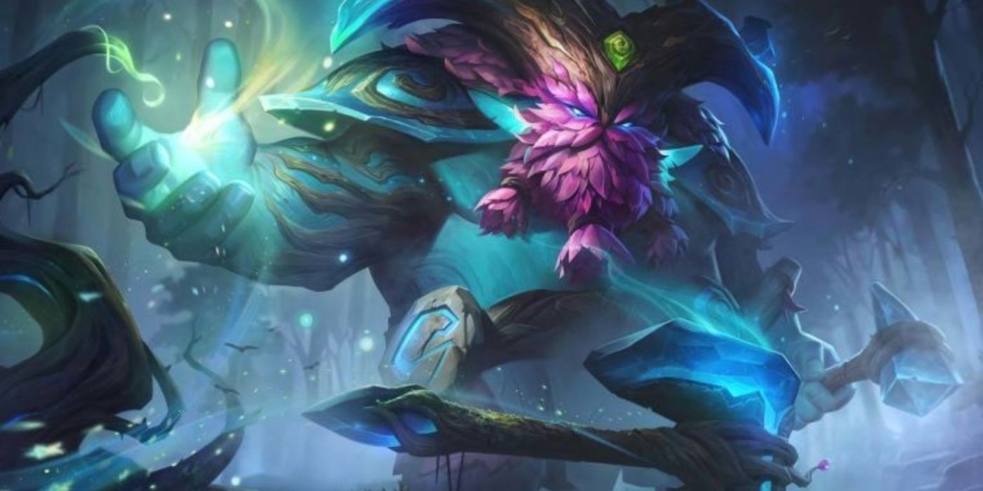 League of Legends Elderwood Ornn skin splash art