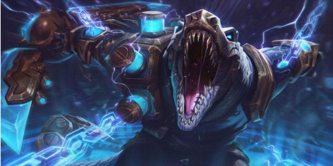 League of Legends Hextech Renekton splash art