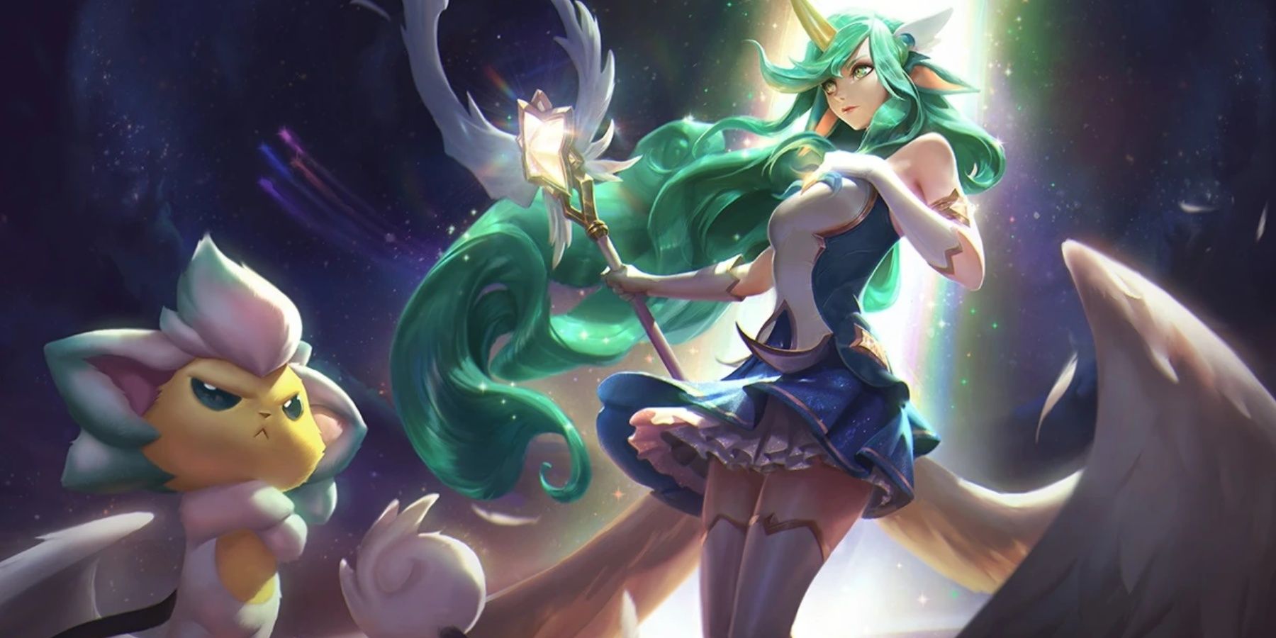 League of Legends Star Guardian Soraka splash art