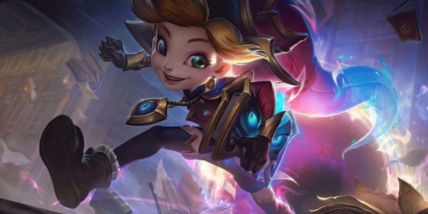 League of Legends Arcanist Zoe splash art